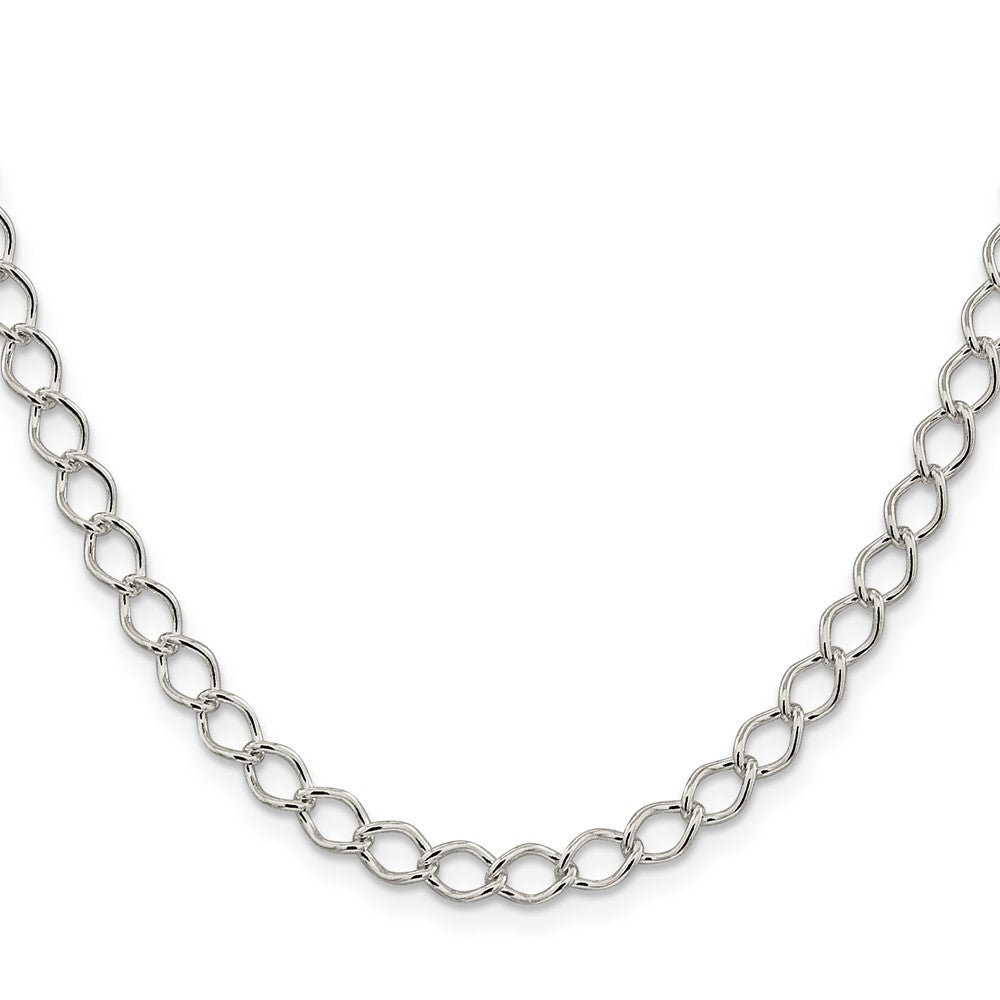 Sterling Silver 5.75mm Fancy Open Curb Chain 16 Inches
