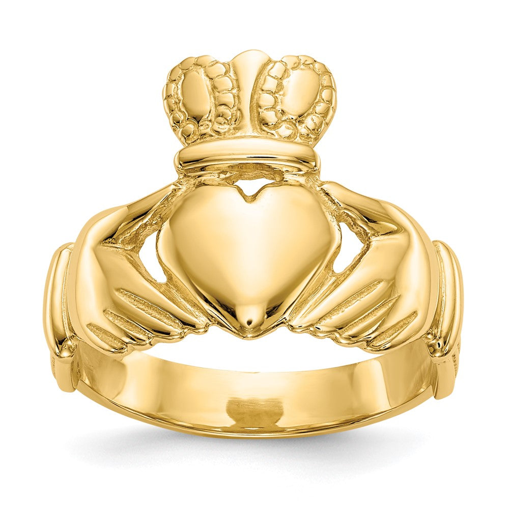 14k Men's Claddagh Ring Size 10