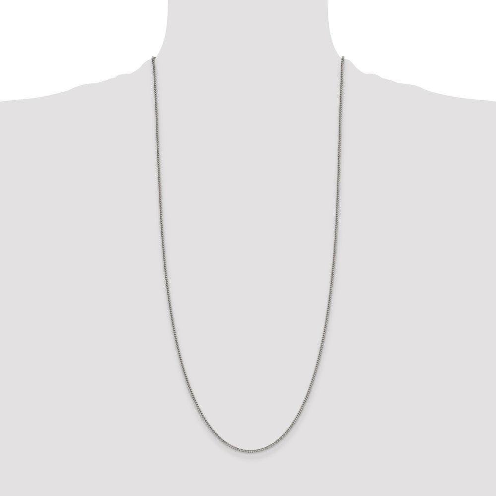 Sterling Silver 1.75mm Curb Chain 30 Inches