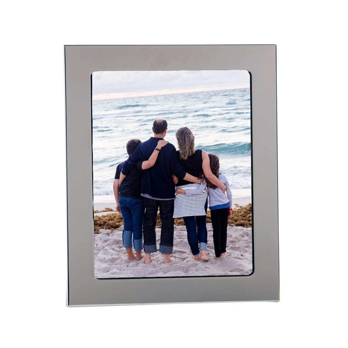 Creative Gifts International 023118 8 x 10 in. Nickel Plated Silhoutte Photo Frame - Green
