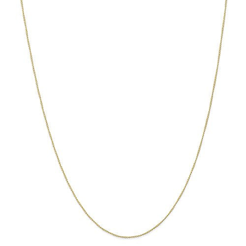 10k .5mm Carded Curb Chain