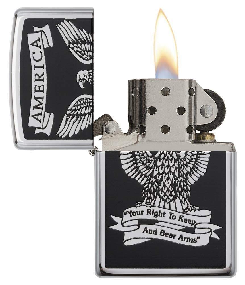 Zippo Eagle High Polish Chrome Pocket Lighter
