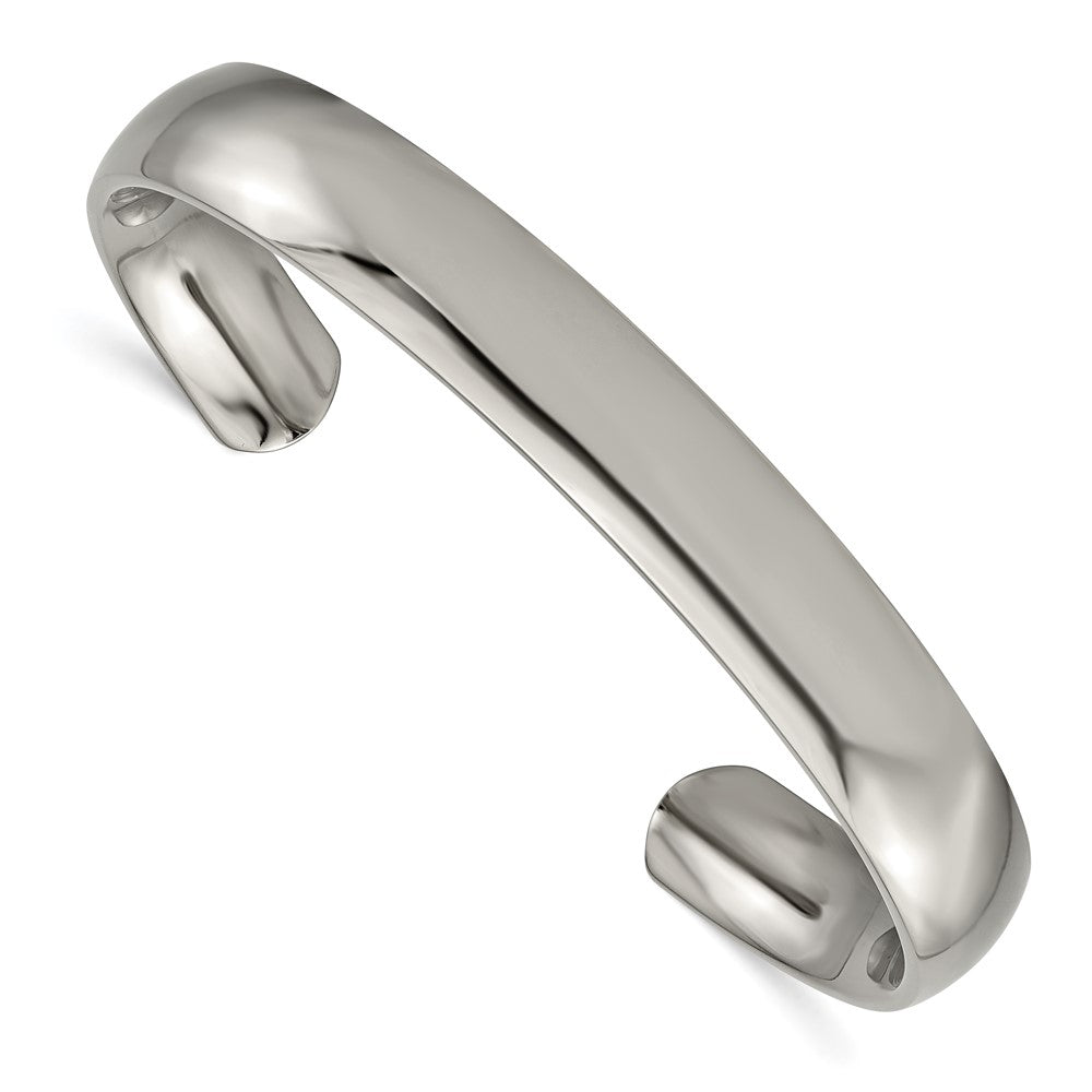 Titanium Polished Cuff Bangle 7 inches