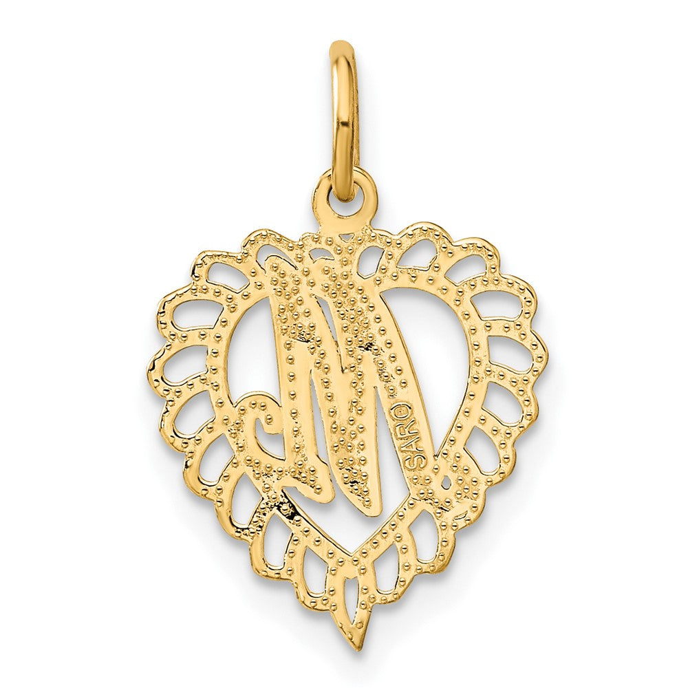10k Gold Initial M Charm
