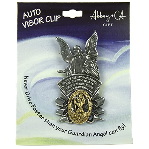 St Christopher/Guardian Angel Sun-Visor Clip