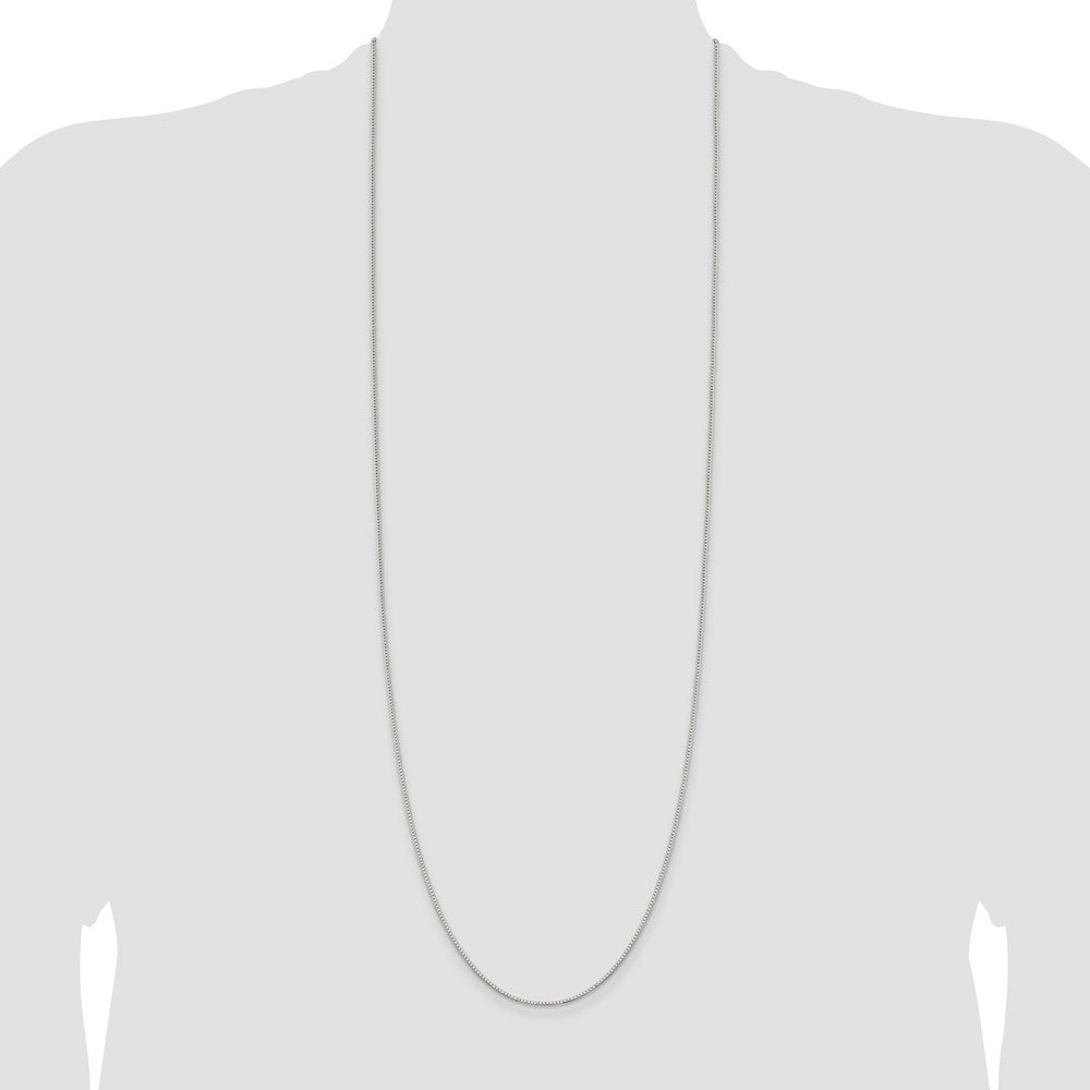Sterling Silver 1.1mm Box Chain 36 Inches