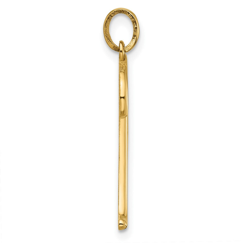 14k Yellow Gold Fancy Letter A