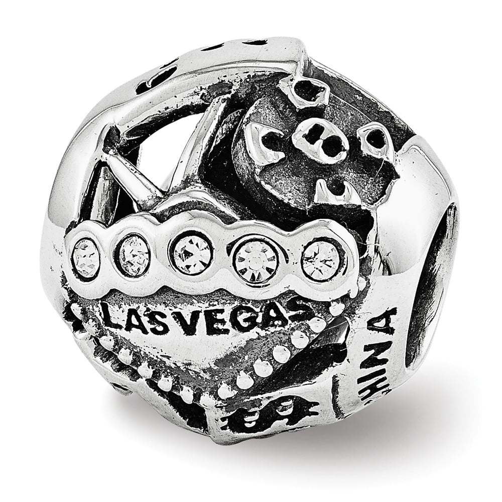 Sterling Silver Reflections Crystals Las Vegas Collage Bead