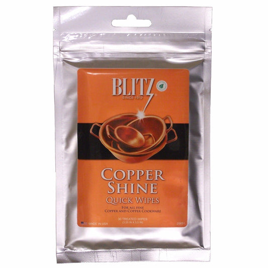 Blitz Copper Shine 30 Disposable Quick Wipes QGM23299