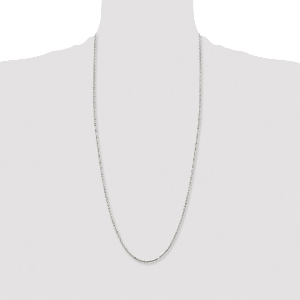 Stainless Steel Polished 2.4mm 30in Snake Chain