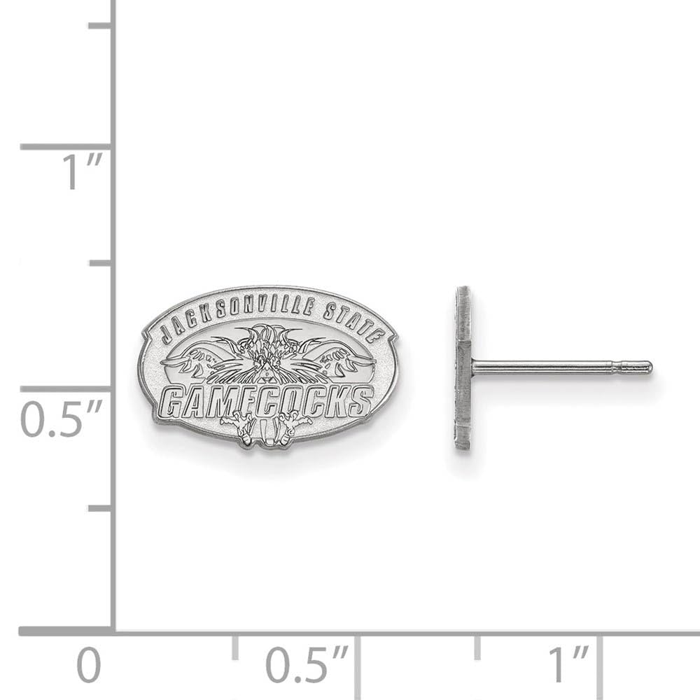 LogoArt Sterling Silver Jacksonville State University Xs Post Earrings Female Adult