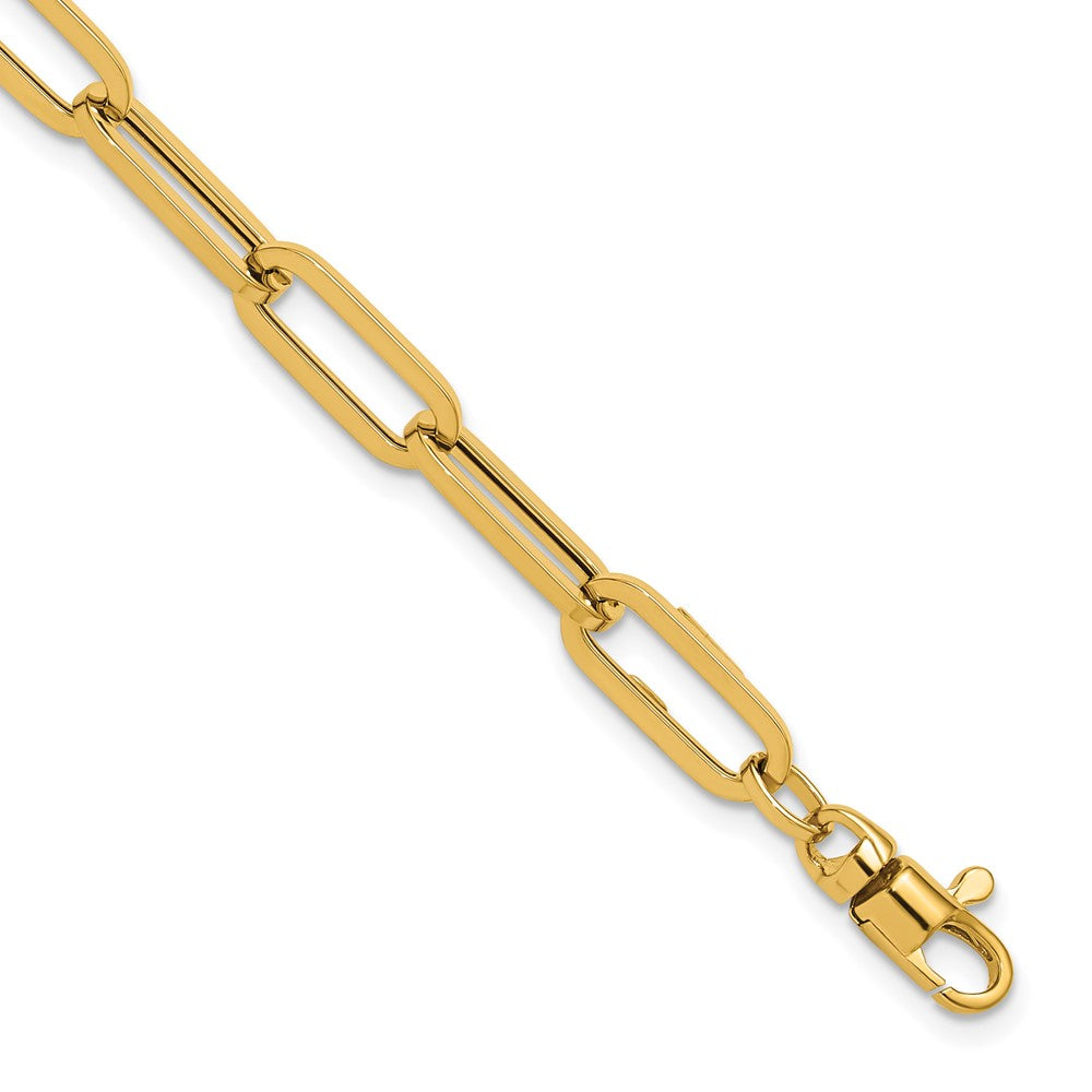 14K Polished Fancy Link with 1in ext Bracelet 9.5  inches