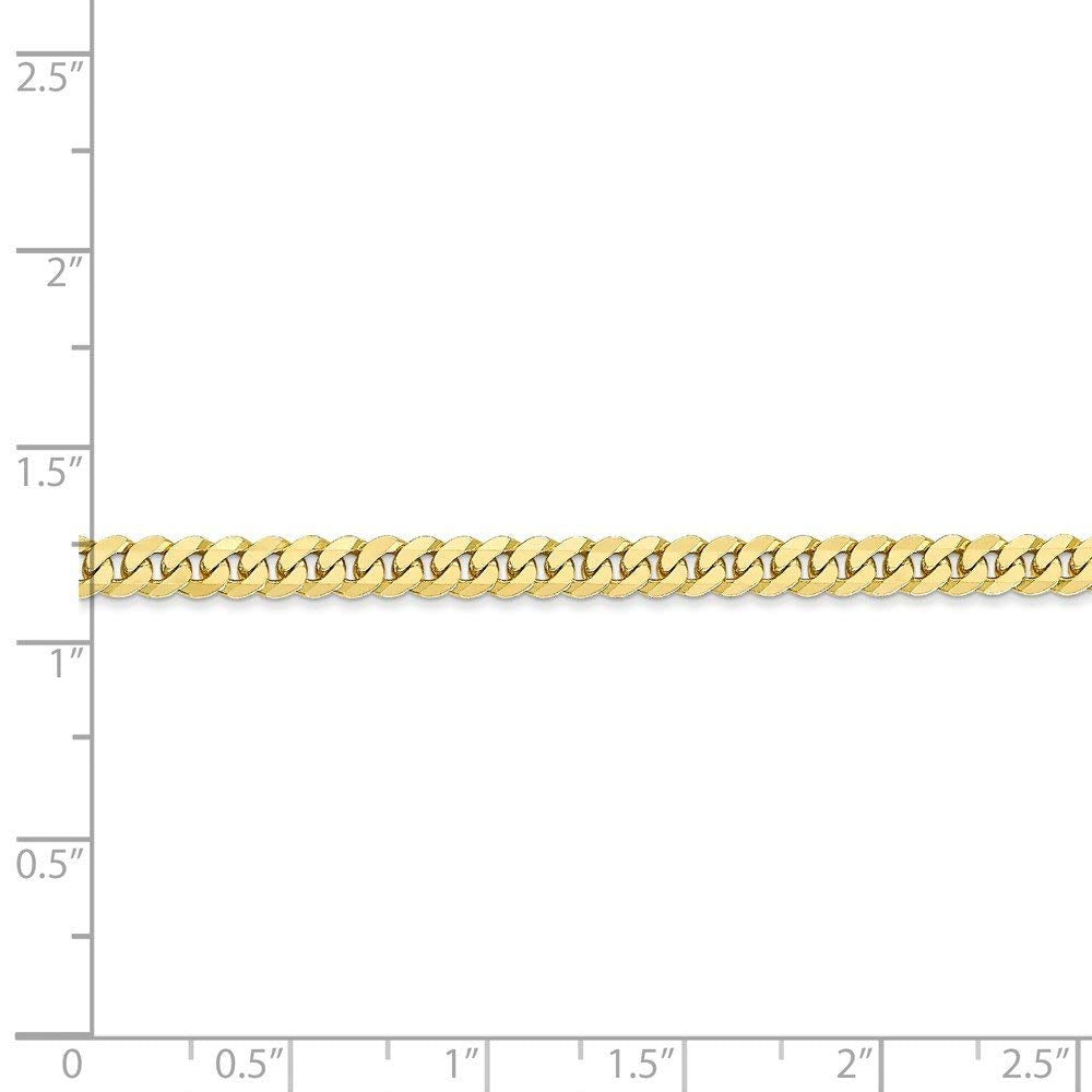 10k 3.9mm Flat Beveled Curb Chain