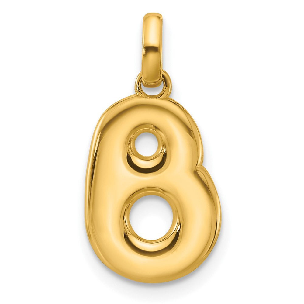 14k Yellow Gold Fancy Letter B