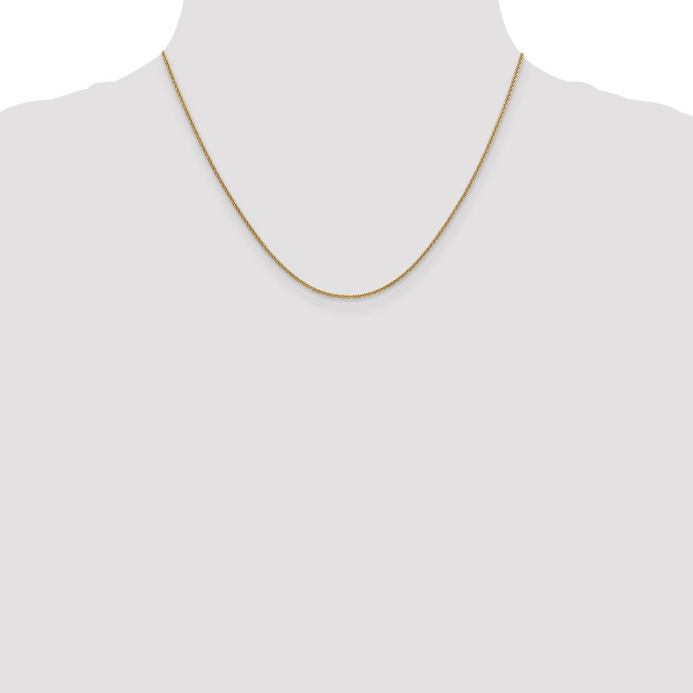 18k Yellow Gold  1.35mm 18in. Cable Chain