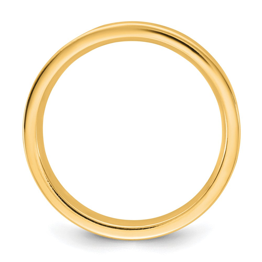 14KY 3.5mm Standard Flat Comfort Fit Band Size 5