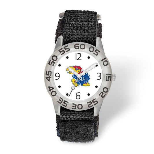 LogoArt University of Kansas Childs Fan Nylon Strap Quartz Watch QUKS173
