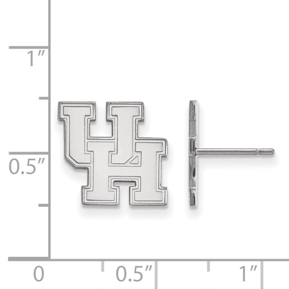 LogoArt SS008UHO Sterling Silver University of Houston Small Post Earrings