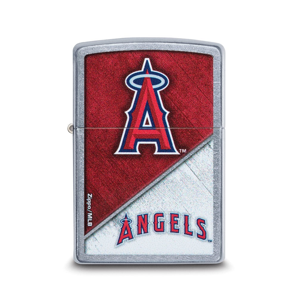 Zippo Street Chrome Los Angeles Angels Color Image MLB Lighter