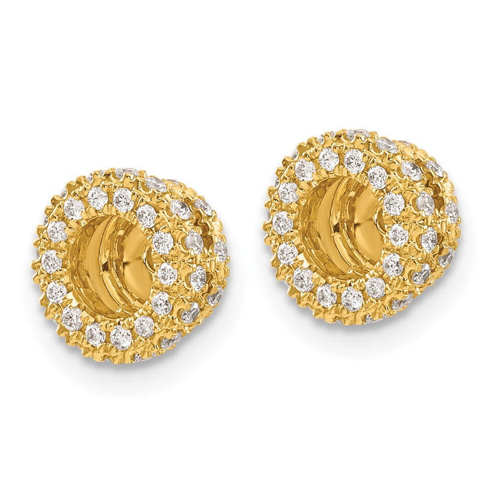 14k 3/8ct Diamond Earring Jackets