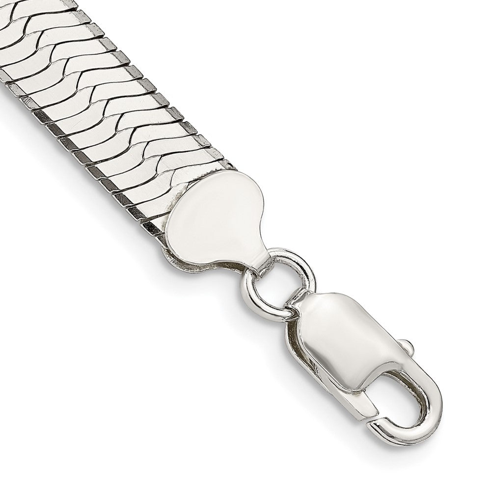 Sterling Silver 8.75mm Magic Herringbone Chain 8 inches
