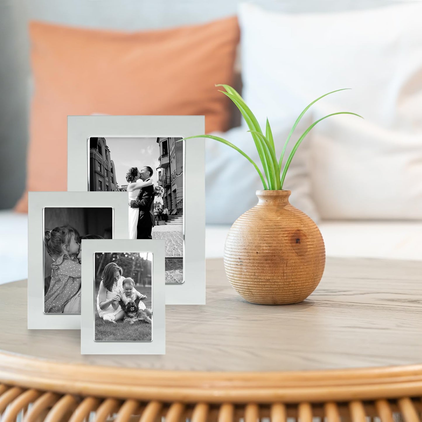 Siena Flat Plain Frame Silver 4x6