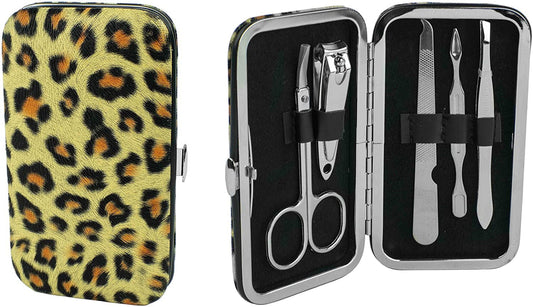 Leopard Print Case 5-Piece Manicure Set QGM20779