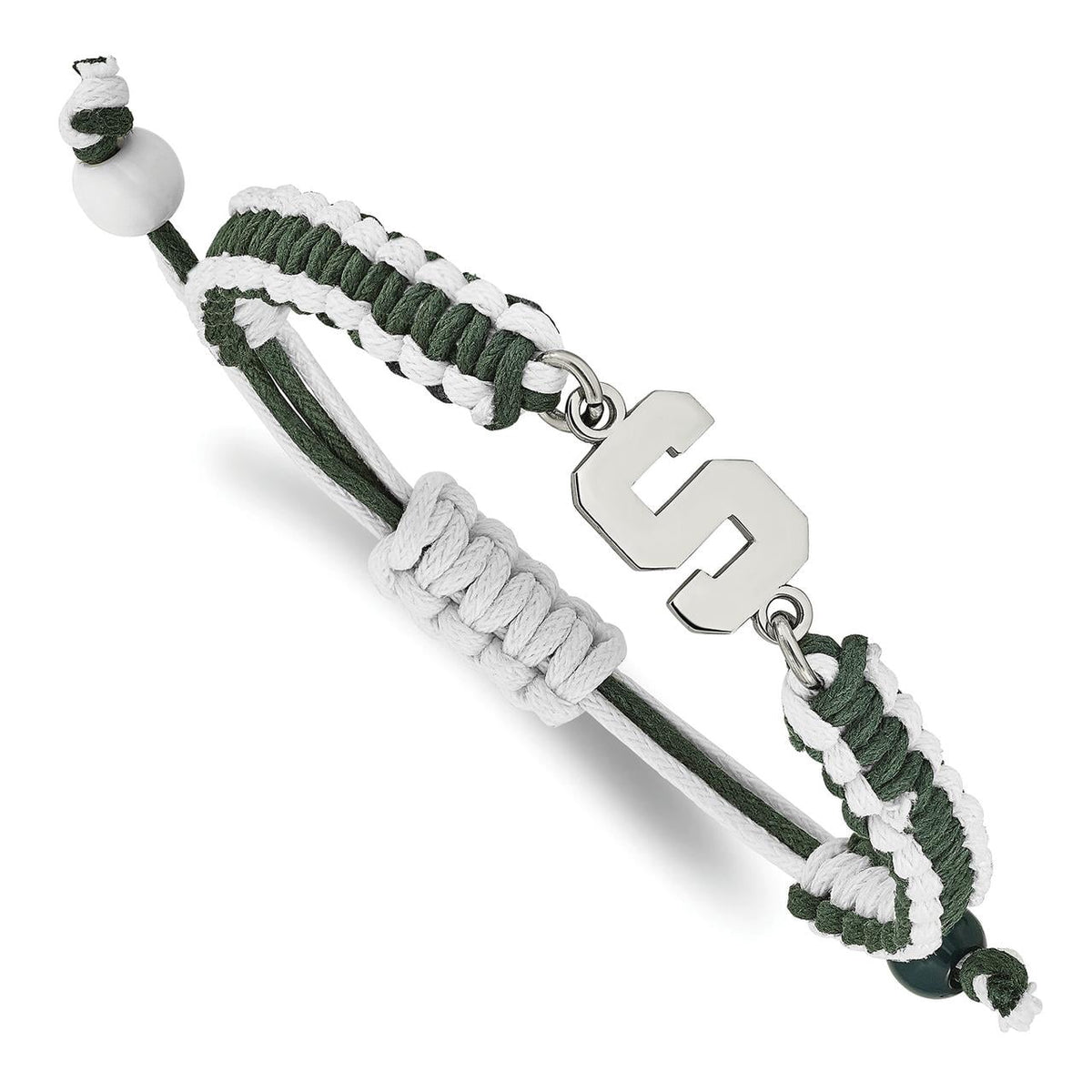 Women's Michigan State Spartans Stainless Steel Color Bracelet