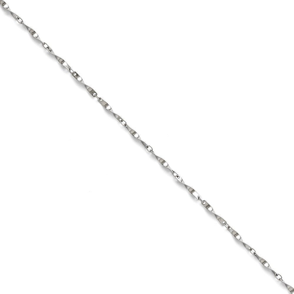 Stainless Steel Polished Fancy Link Spiral Chain