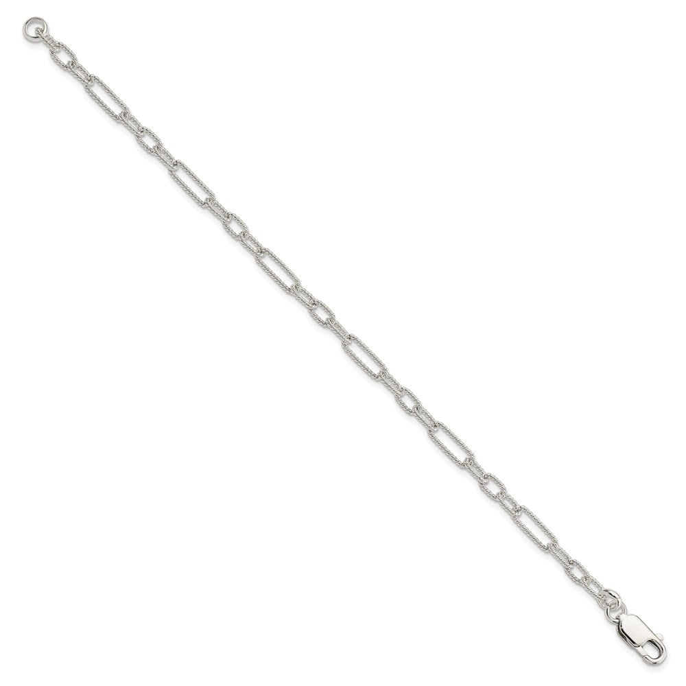 Sterling Silver 7.5inch Fancy Link Bracelet 7.5 inches