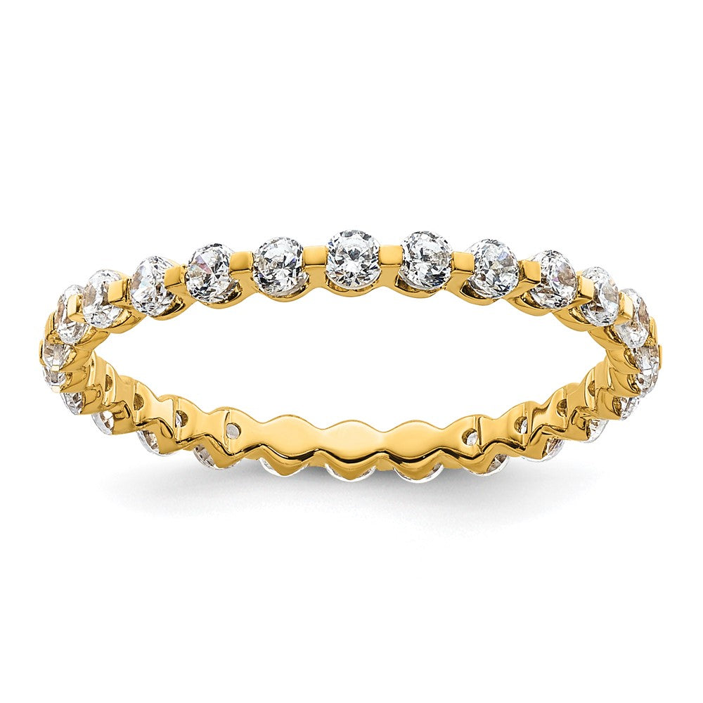 True Origin 14k 7/8 carat Lab Grown Diamond VS D E F Eternity Band