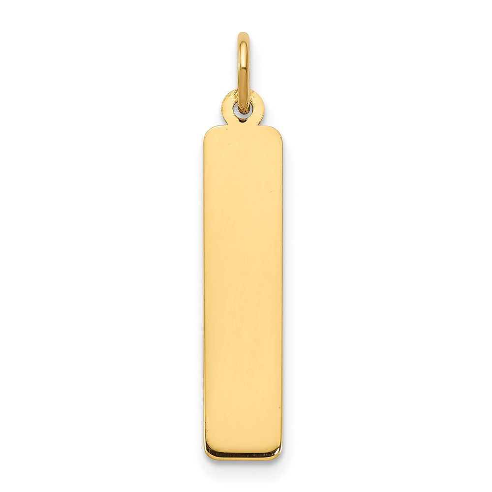 Sterling Silver/Gold-plated Medium Blank Bar Charm