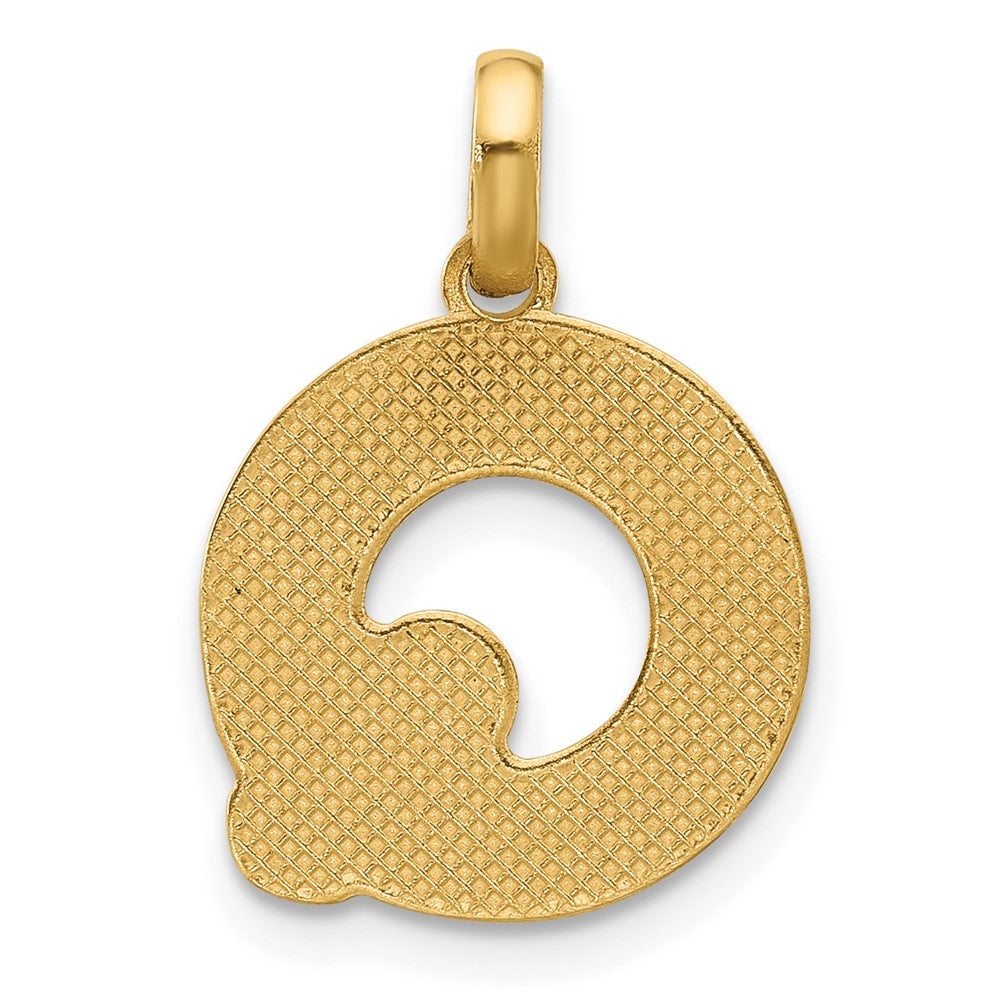 14k Yellow Gold Fancy Letter Q