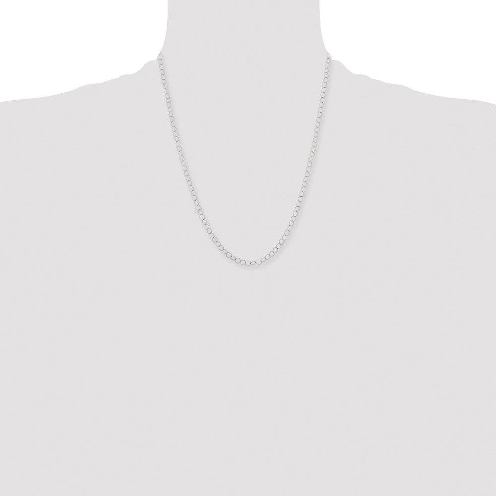 Stainless Steel Polished 22in Fancy Link Chain