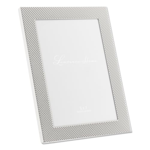 4x6 Fawn Pin Dot Pattern Silver Metal Picture Frame