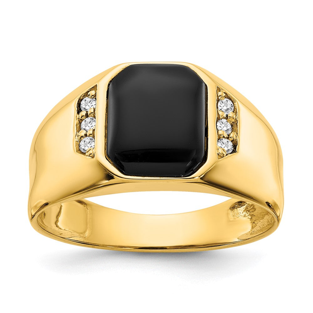 10k Yellow Gold AA Diamond Ring