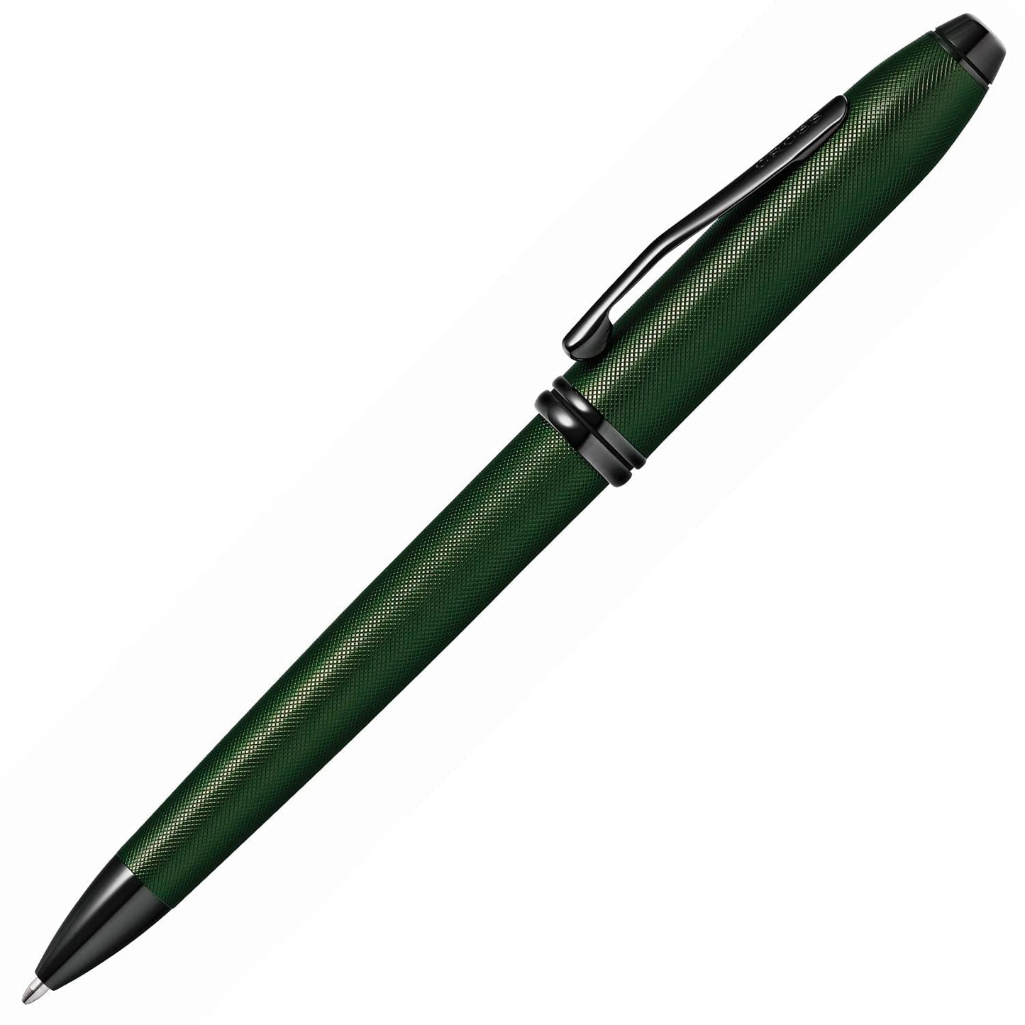 Cross Townsend® Matte Green PVD Micro-knurl Ballpoint Pen