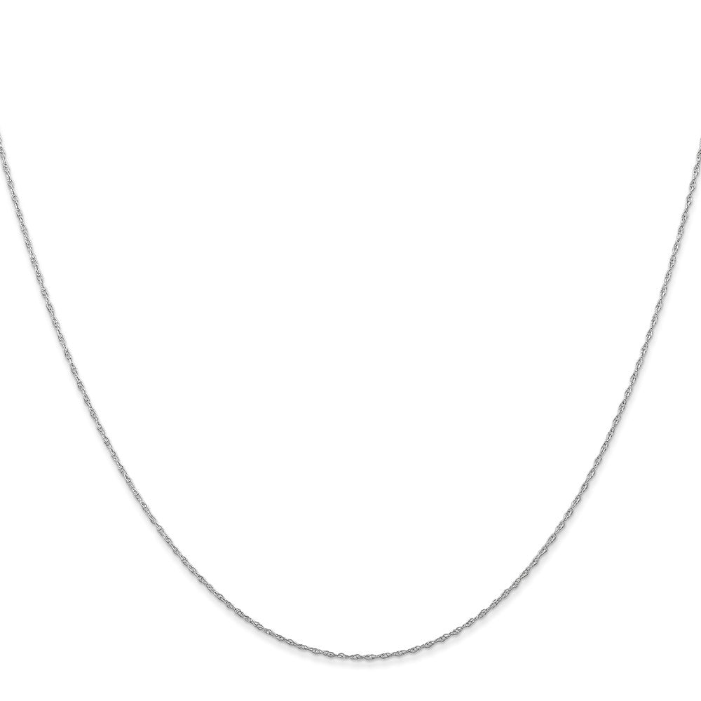 10k White Gold .5 mm Cable Rope Chain