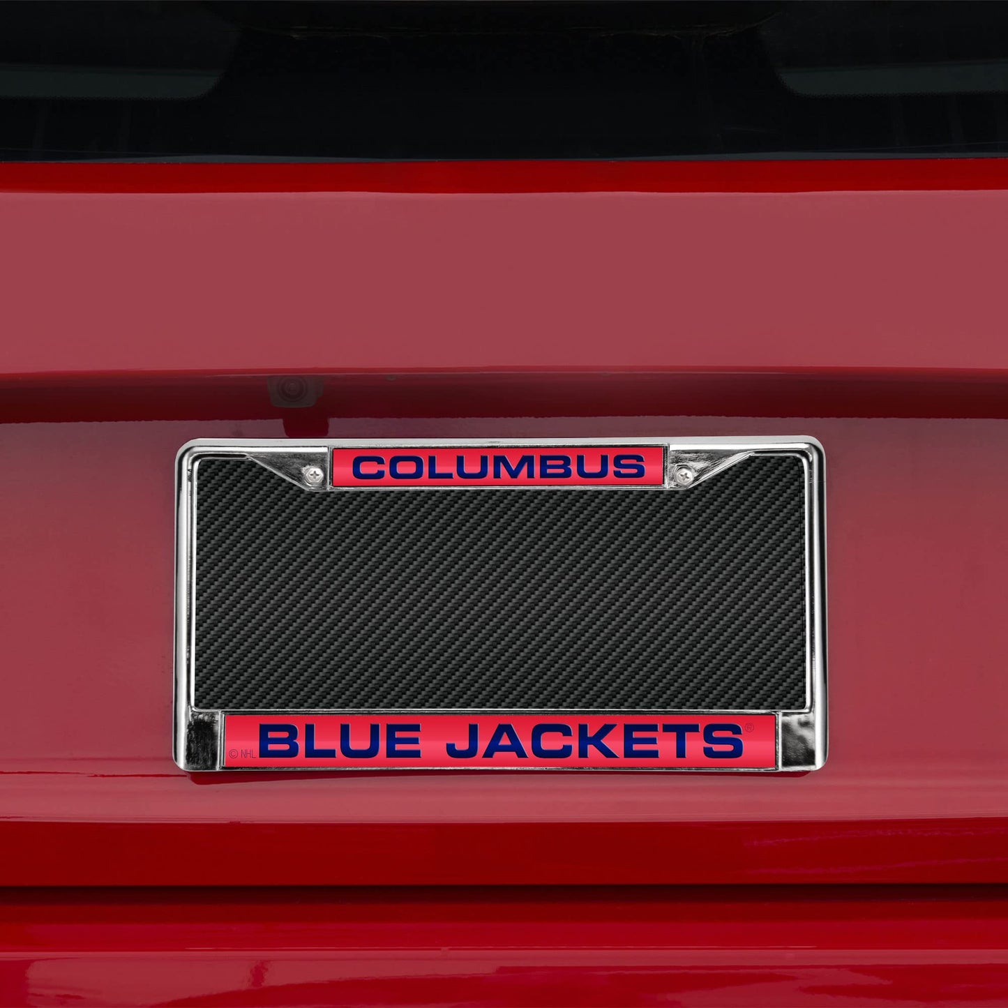 Columbus Hockey Blue-Jacket's Chrome Metal Laser Cut License Plate Frame