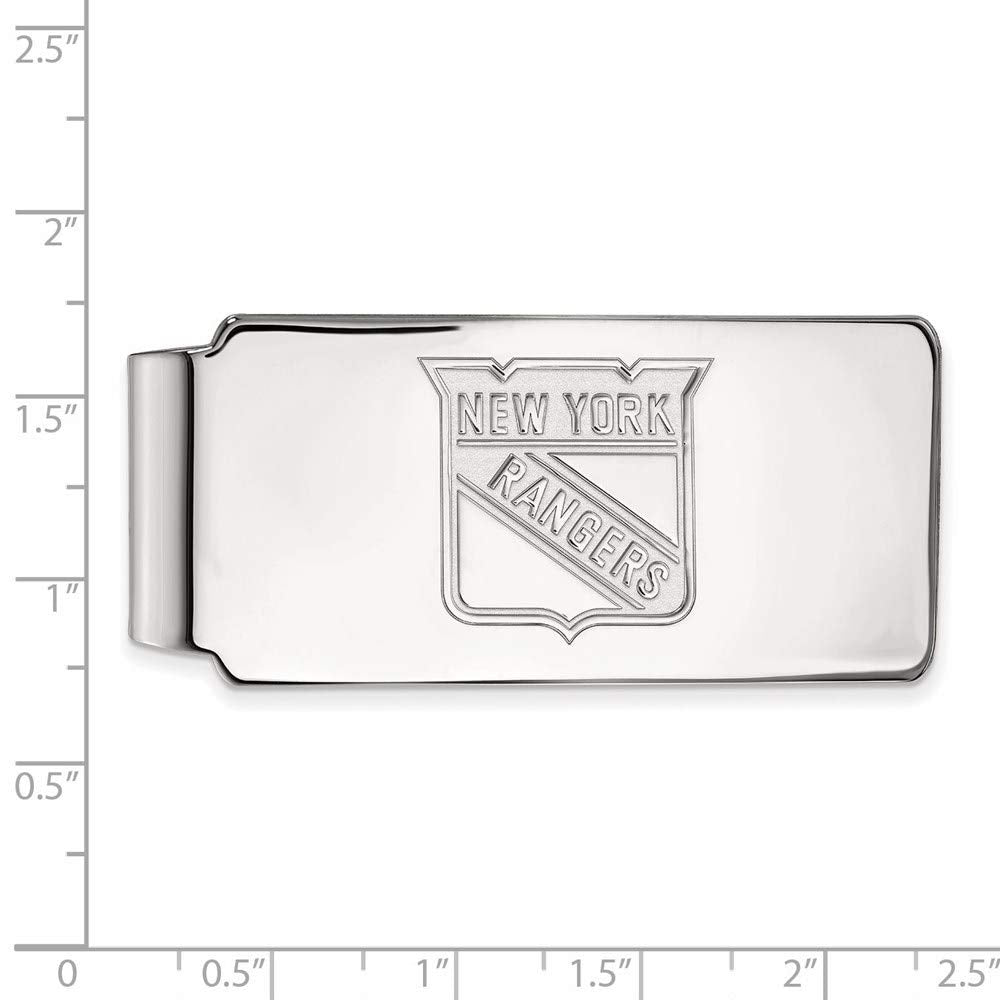 Silver New York Rangers Money Clip