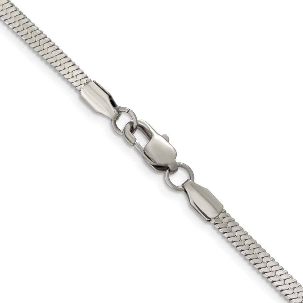 Stainless Steel Polished 3.4mm 20in Herringbone Chain