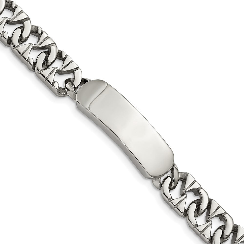 Stainless Steel Polished 8.5in ID Bracelet 8.5 inches