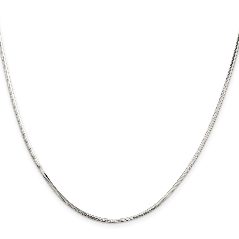 Sterling Silver 1.65mm Octagonal Snake Chain 24 Inches