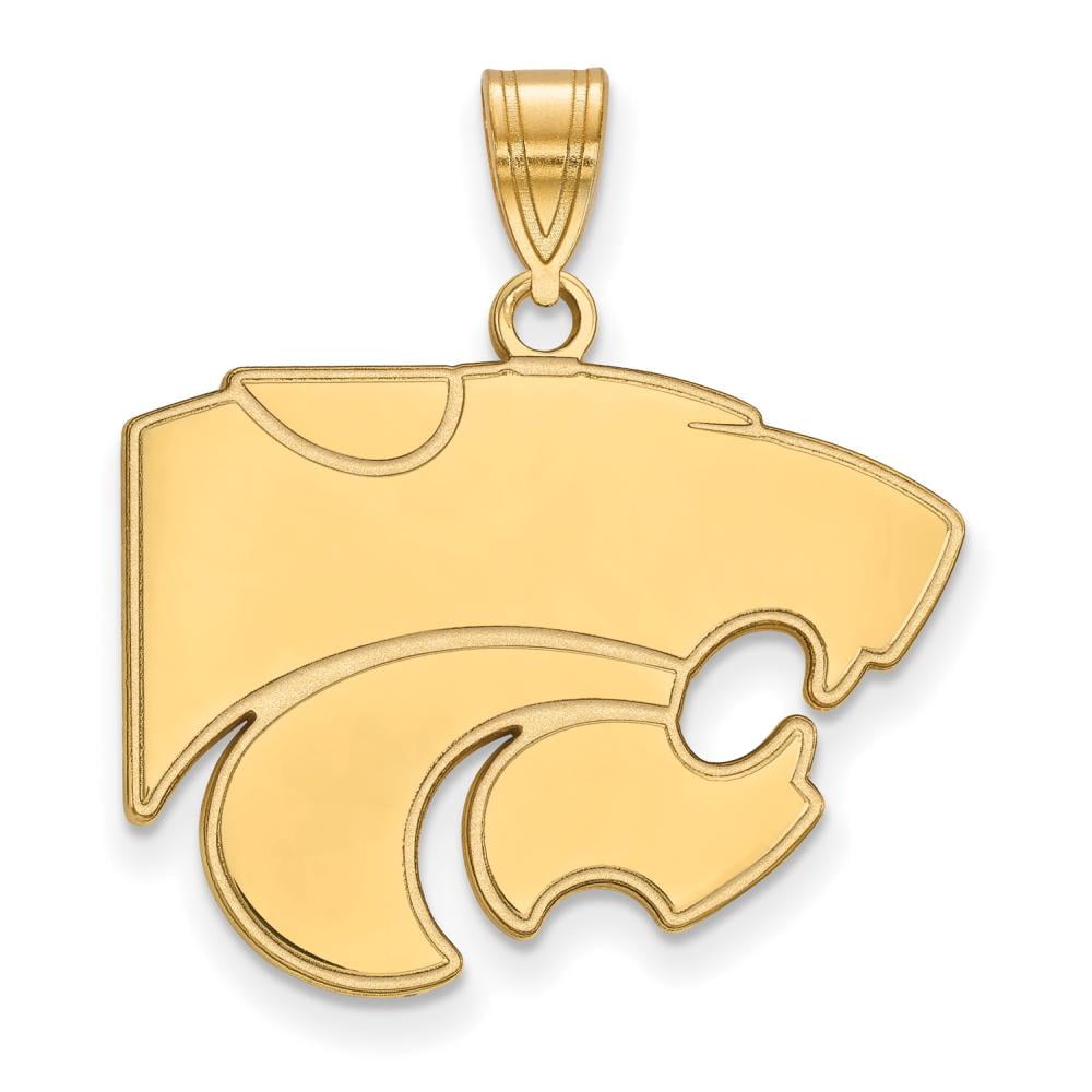 14k Gold LogoArt Kansas State University Wildcat Large Pendant Q4Y004KSU