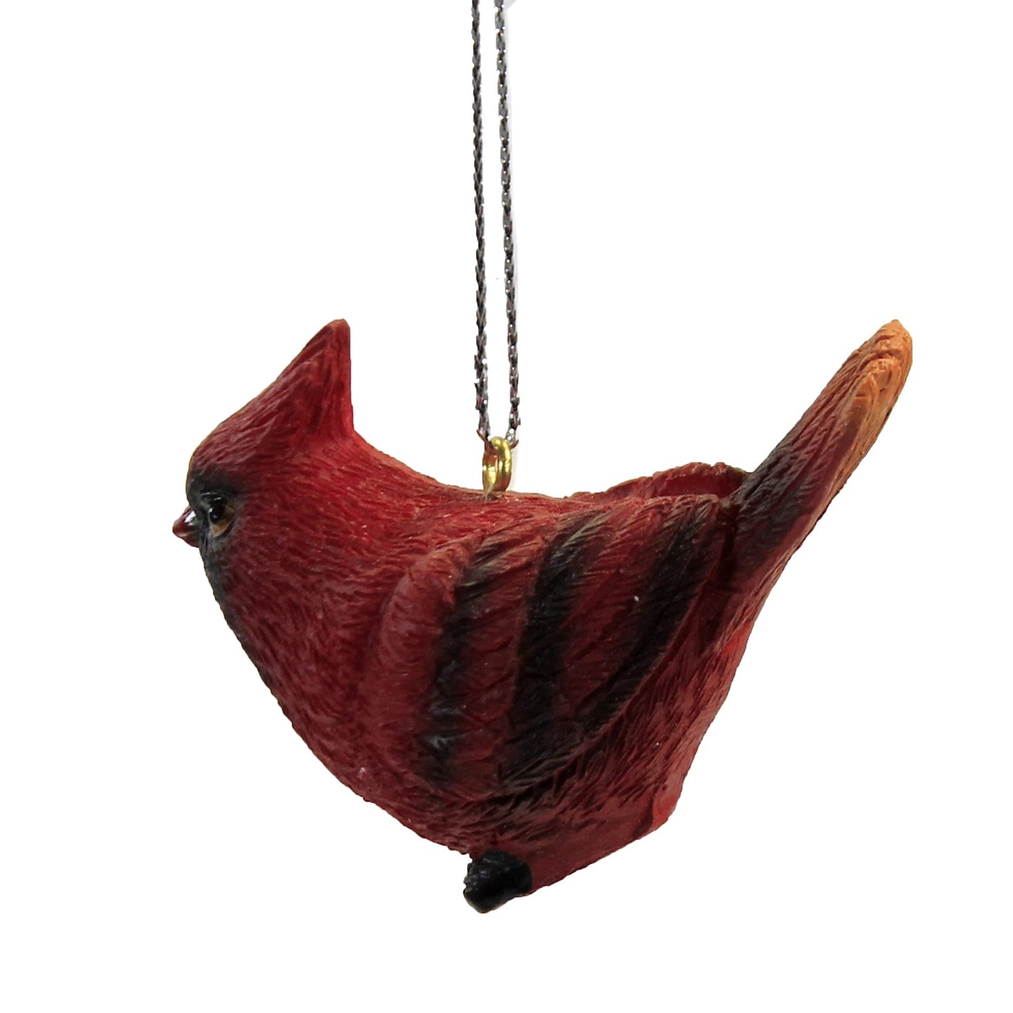 Holiday Ornament Male Cardinal, 1.75", Polyresin, Christmas Good Health, Decorative Hanging Ornaments, 134091
