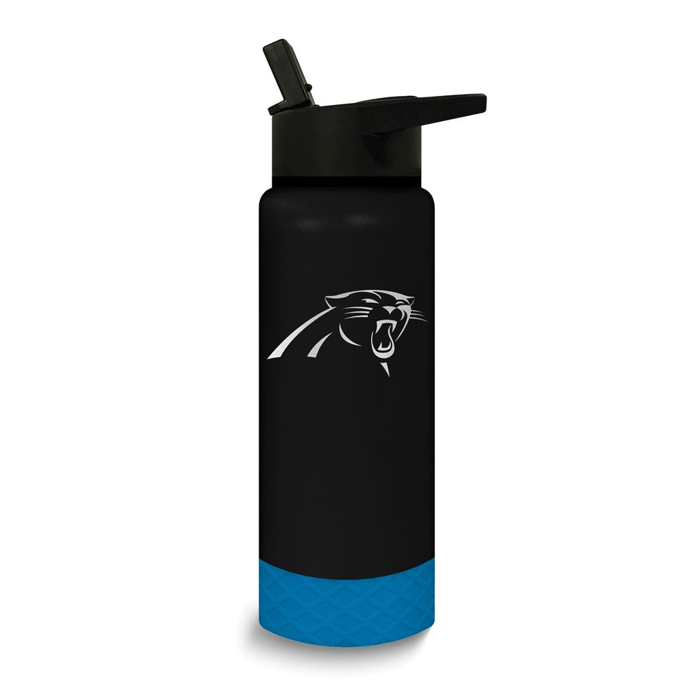 NFL Carolina Panthers Stainless Steel Silicone Grip 24 oz. Water Bottle