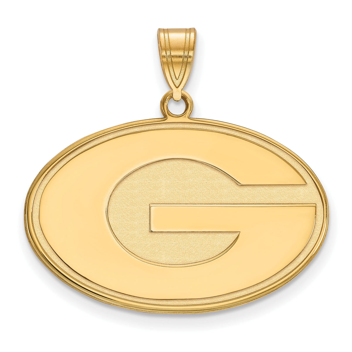 Sterling Silver Gold-plated LogoArt University of Georgia Letter G Large Pendant Q-GP004UGA