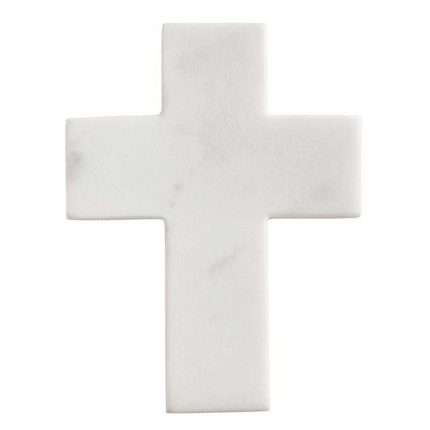 Marble Cross-White (6" x 4.5" x 1")