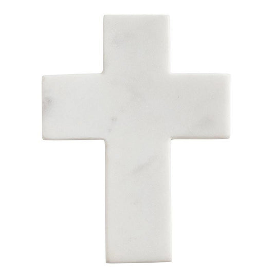 Marble Cross-White (6" x 4.5" x 1")