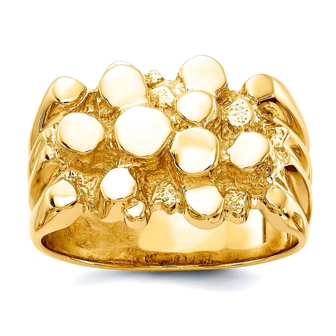 14k Men's Nugget Ring